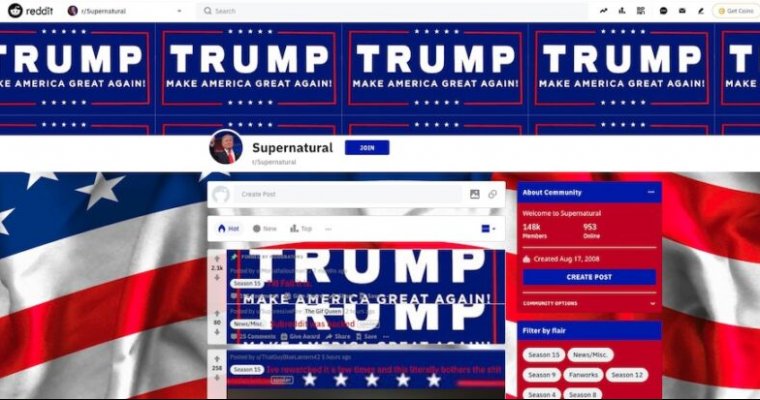 Mass hijacking spree takes over subreddits to promote Donald Trump