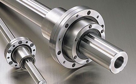Rotary ball splines come with capabilities of rotary motion using angular contact bearings