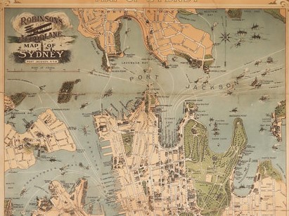 Old city map - Sydney