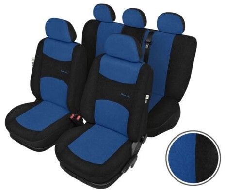 Car seat covers - black and blue color