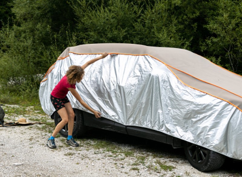 anti-hail car cover against hail